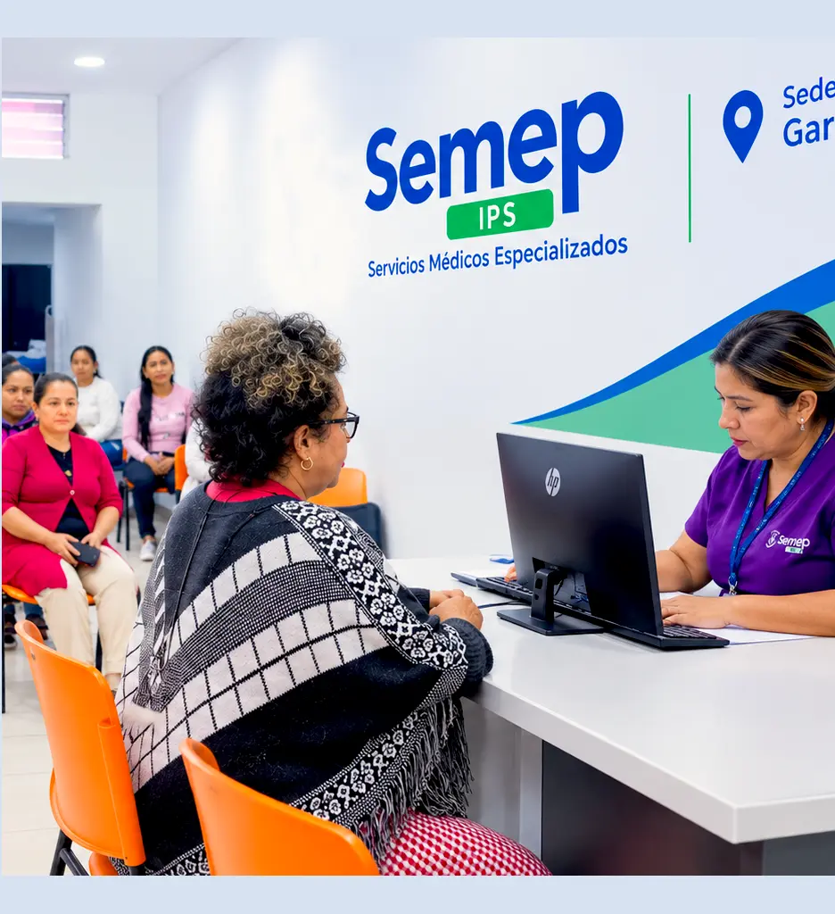 Recepción sede Garzón Semep IPS